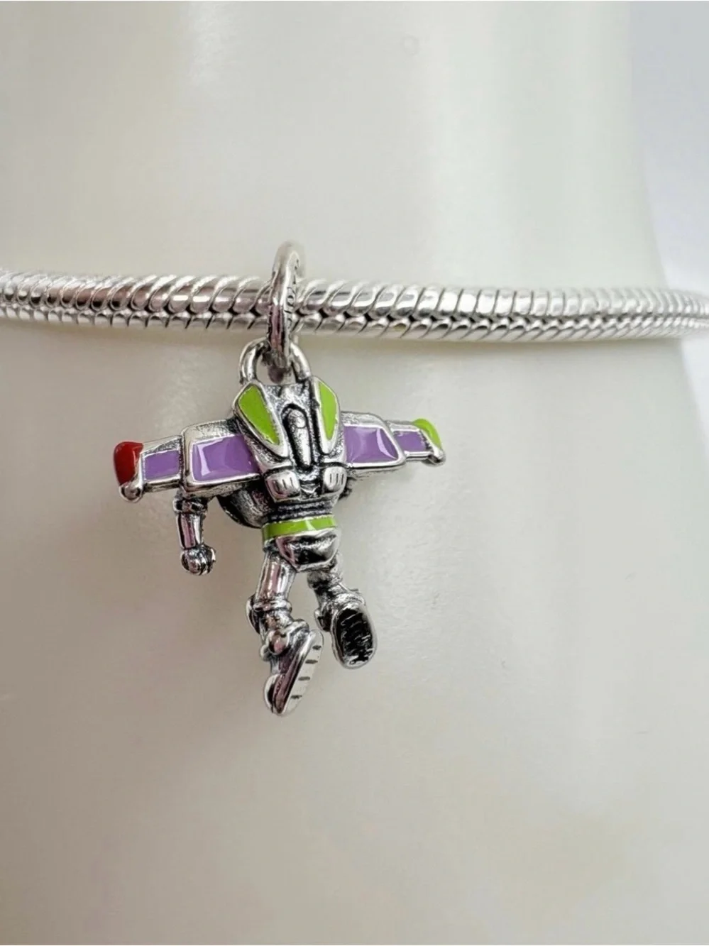 Like new Pandora Disney Pixar Toy Story Buzz Lightyear Dangle Charm Sterling Sil